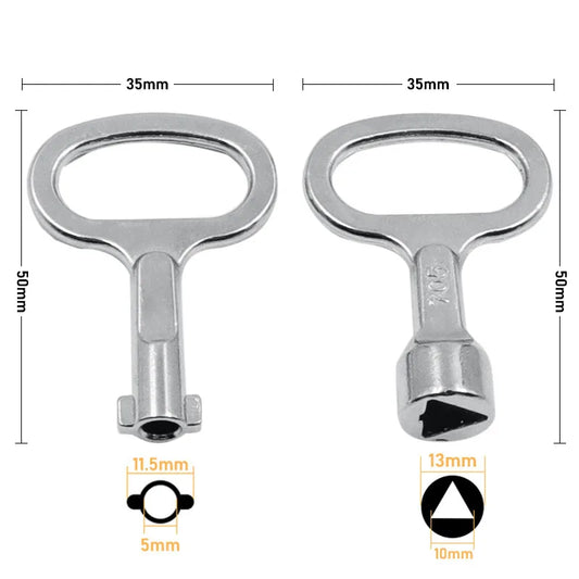Universal Triangular Slotted Key – Multi-Purpose Cabinet & Valve Access Tool