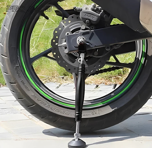 Motorcycle Portable Trail Lift Stand – Emergency Rear Wheel Kickstand for Honda, Yamaha, Kawasaki, KTM, Suzuki & More