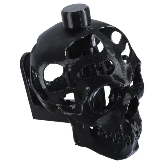 3D Printed Skull Helmet Display Stand – Bold Bracket for Motorcycle Helmets & Collectibles