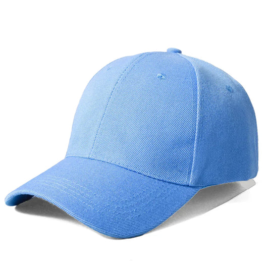 Classic Plain Baseball Cap – Unisex Adjustable Hat in Multiple Colors